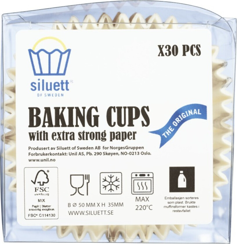 Muffinsformer Mellomstore Jul 24stk