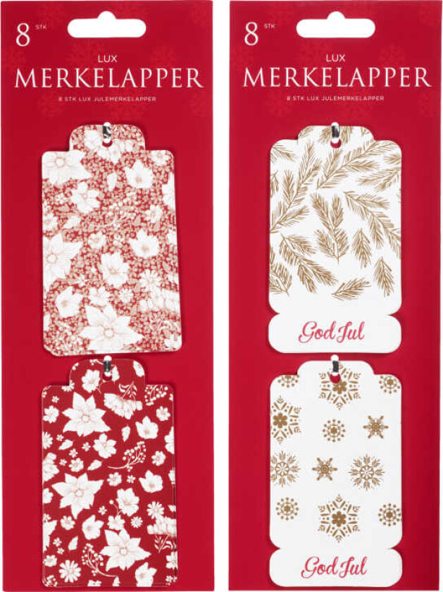 Merkelapper m/Blomster 8stk