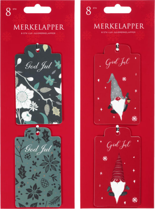 Merkelapper Stanset 8stk
