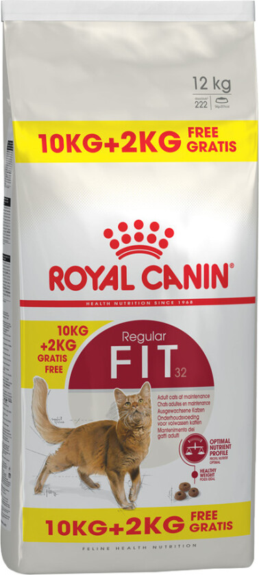 10 + 2 kg gratis! 12 kg Royal Canin Feline - Fit 32