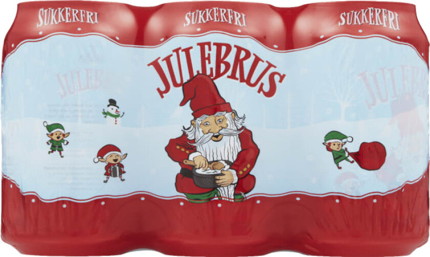 Julebrus Sukkerfri 0,33lx6bx