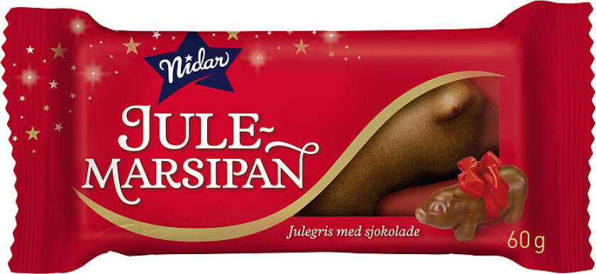 Marsipangris Liten m/Sjokolade 60g