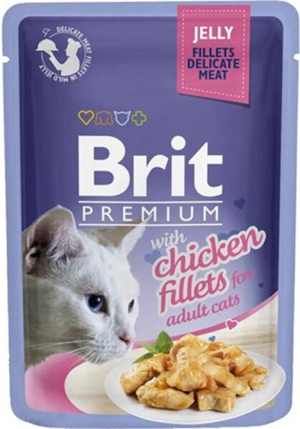 Brit Premium Pouches Fillets in Jelly with Chicken