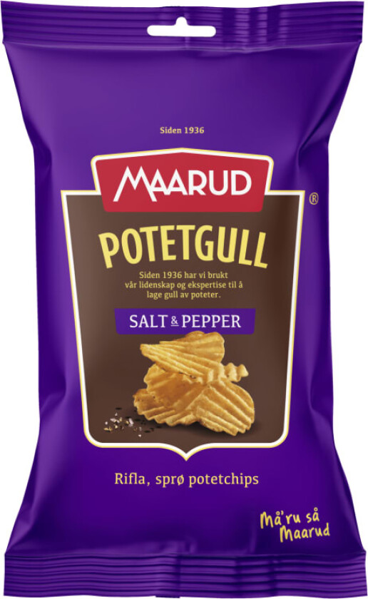 Potetgull Salt&Pepper 40g