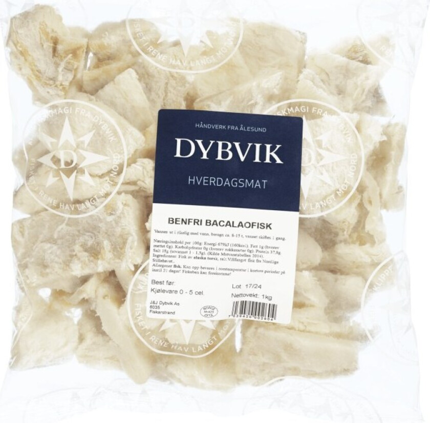 Dybvik Klippfiskbit Benfri 1kg