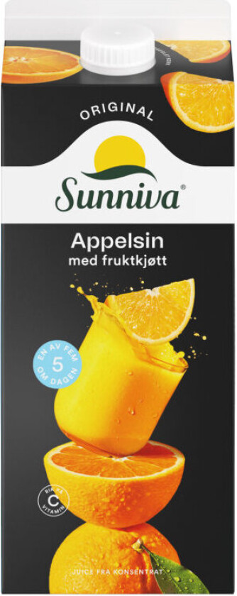 Sunniva Original Appelsin Fruktkjøtt 1,75l