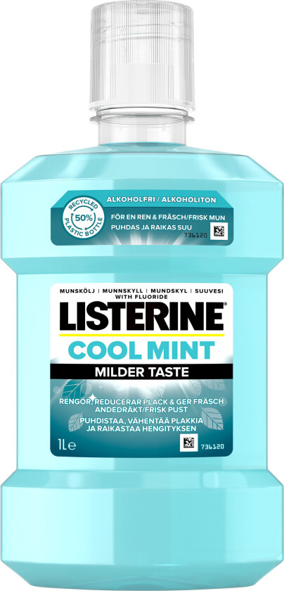 Listerine Cool Mint Milder Taste 1000ml