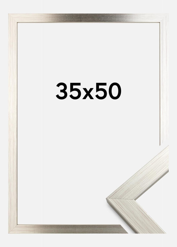 Ramme Silver Wood Akrylglass 35x50 Cm