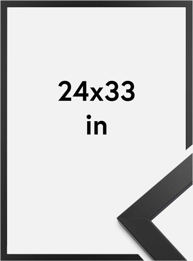 Ramme Black Wood Akrylglass 24x33 Inches (60,96x83,82 Cm)