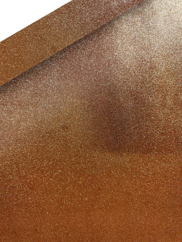 Gavepapir 2m Glitter Kobber