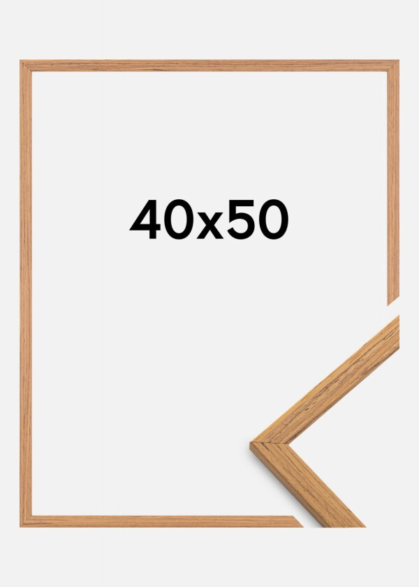 Ramme Edsbyn Akrylglass Teak 40x50 Cm