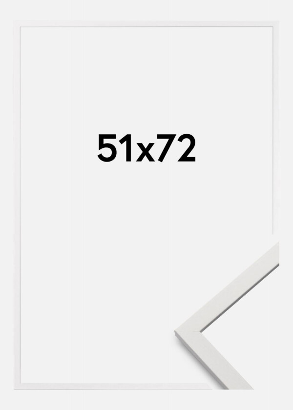 Ramme Edsbyn Akrylglass Hvit 51x72 Cm