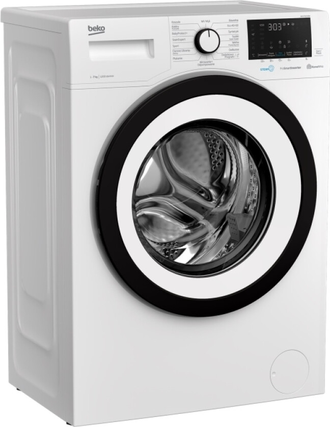 Wuv7632xbw - Vaskemaskin - Bredde: 60 Cm - Dybde: 49 Cm - Høyde: 84 Cm - Frontileggelse - 7 Kg - 1200 Rpm - Hvit