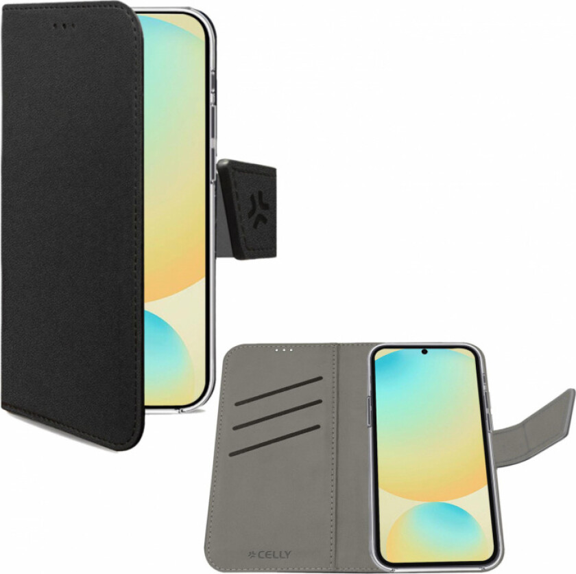 Wally Wallet Case Galaxy S24 FE Svart