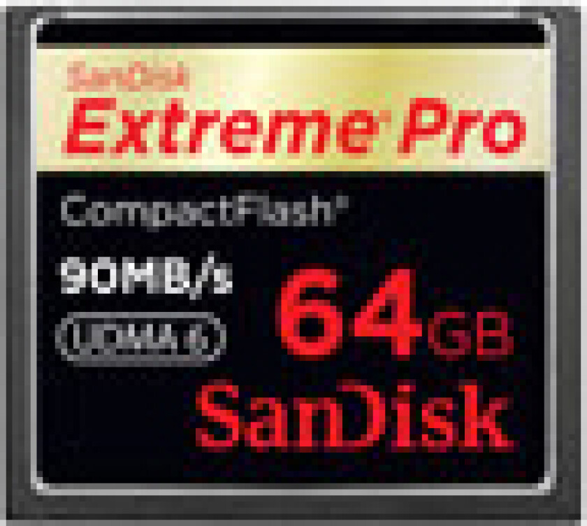 Sandisk Extreme Pro - Flashminnekort - 64 Gb - 600X - Compactflash