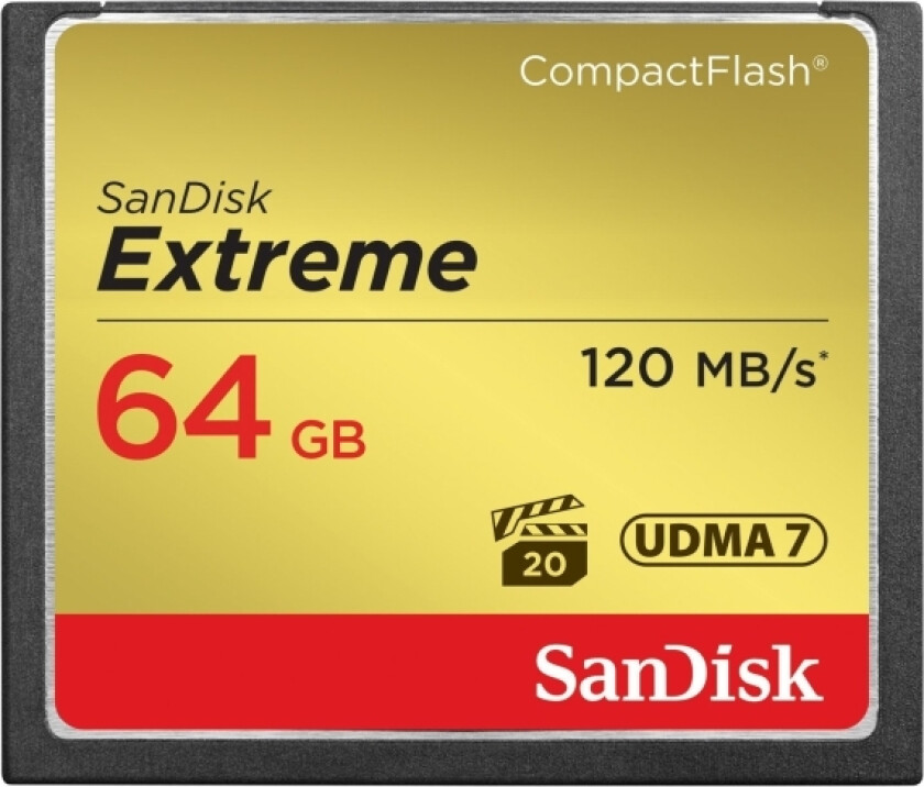 Sandisk Extreme - Flashminnekort - 64 Gb - Compactflash