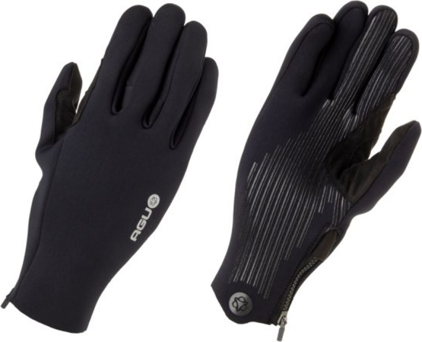 Neoprene Zip sykkelhansker svart