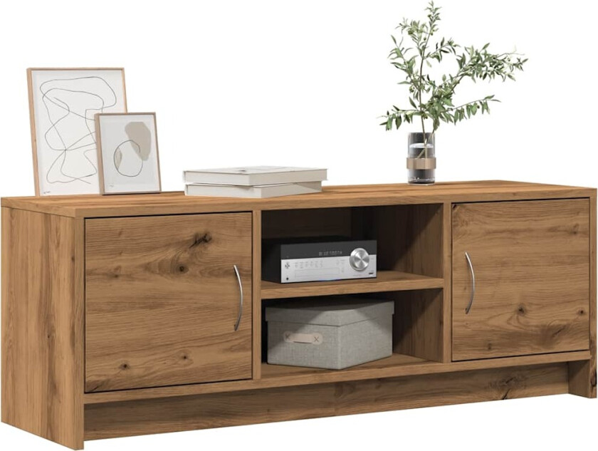 TV-benk artisan eik 102x30x37,5 cm konstruert tre