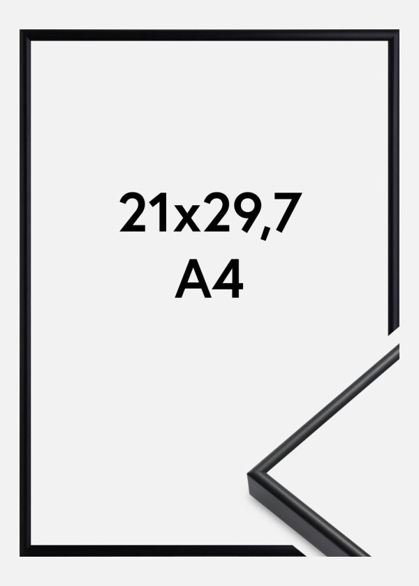Ramme Visby Akrylglass Svart 21x29,7 Cm (A4)