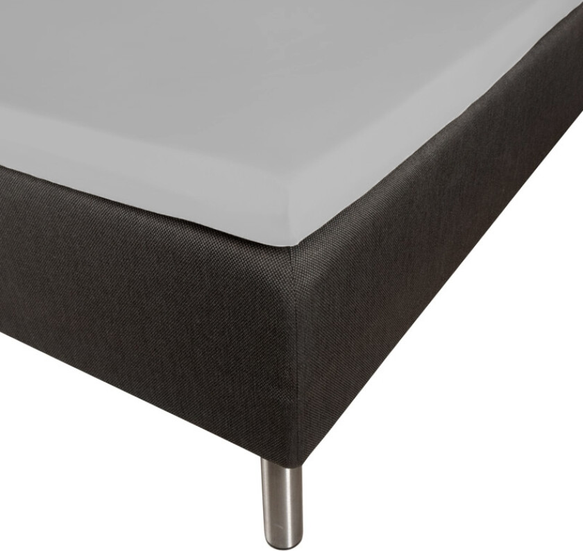 Konvoluttlaken 160x200x8 cm - Grå - 100% økologisk bomullssateng - GOTS-sertifisert laken til overmadrass