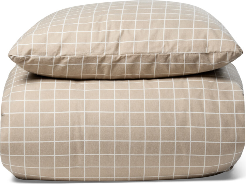 Sengetøy av flanell - 140x200 cm - Rutete sengetøy - 100% flanell - By Night sengesett