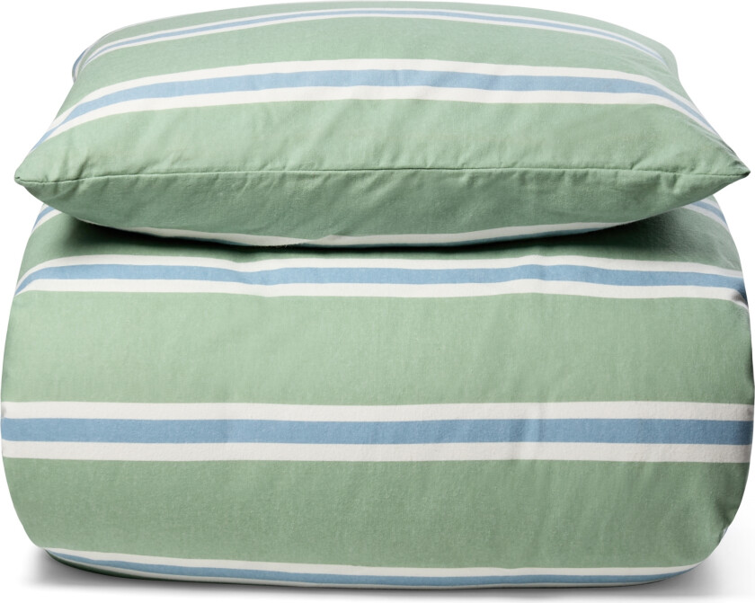 Sengetøy av flanell - 140x220 cm - Stripete sengetøy - 100% bomullsflanell - By Night sengesett