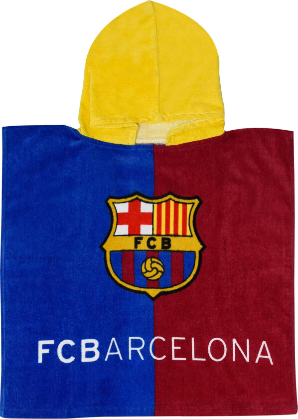 Badeponcho - 100 % mykt bomulls badehåndkle - 50x100 cm - FC Barcelona håndkle
