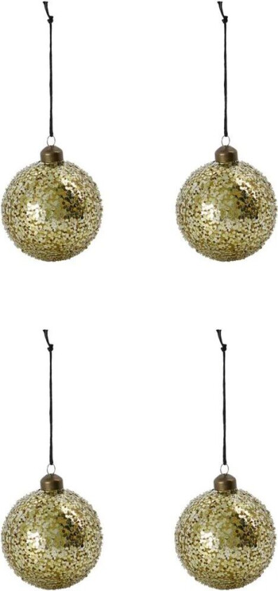 Chosen julekule Ø8 cm 4-pk Gull