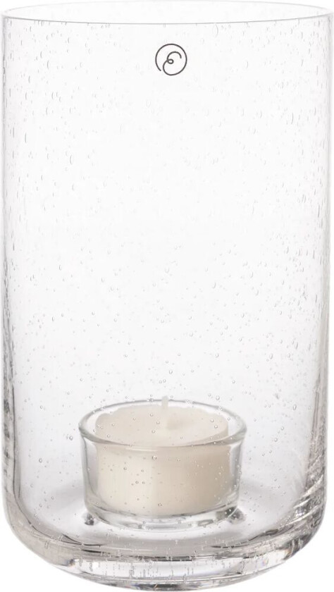 lyslykt i glass Ø9x15 cm