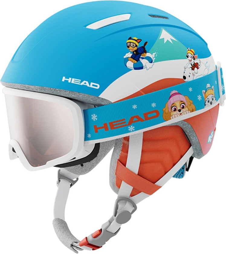 Alpine Helmet & Goggles Set Mojo PAW 24/25, alpin- og snowboardhjelm, alpinbriller, barn Paw