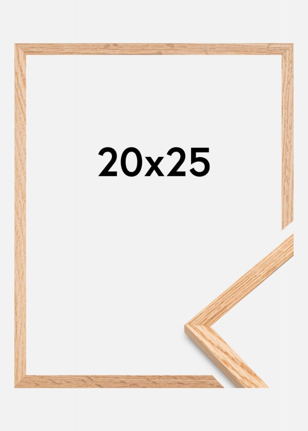 Ramme Tynn Eik Akrylglass 20x25 Cm