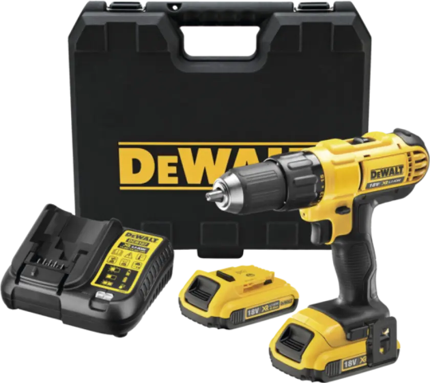 DeWALT DCD771D2-QW 18V drill/screwdriver 2x2.0 Ah battery and charger