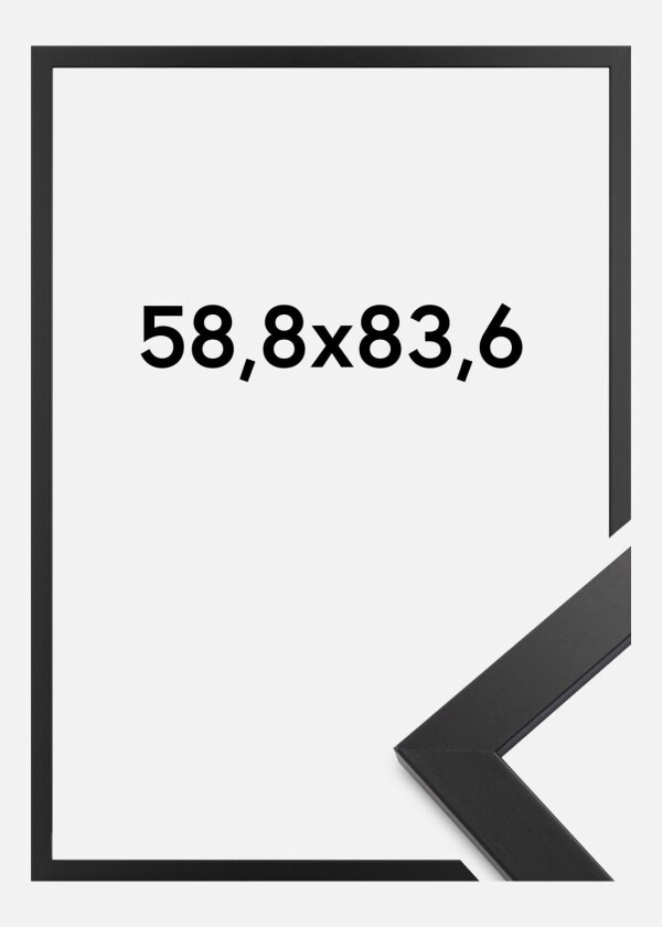 Ramme Black Wood Akrylglass 58,8x83,6 Cm