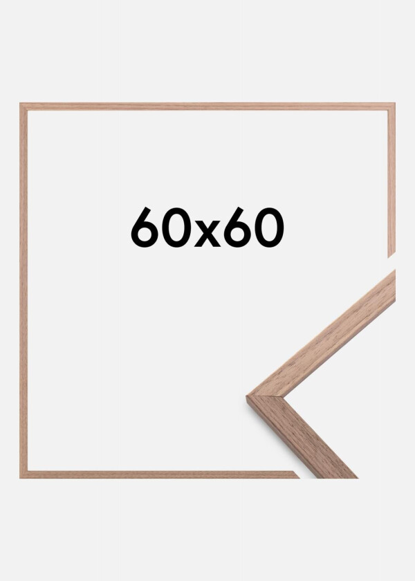 Ramme Edsbyn Akrylglass Valnøtt 60x60 Cm