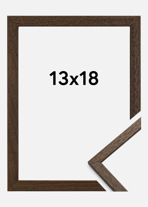 Ramme Edsbyn Akrylglass Valnøtt 13x18 Cm
