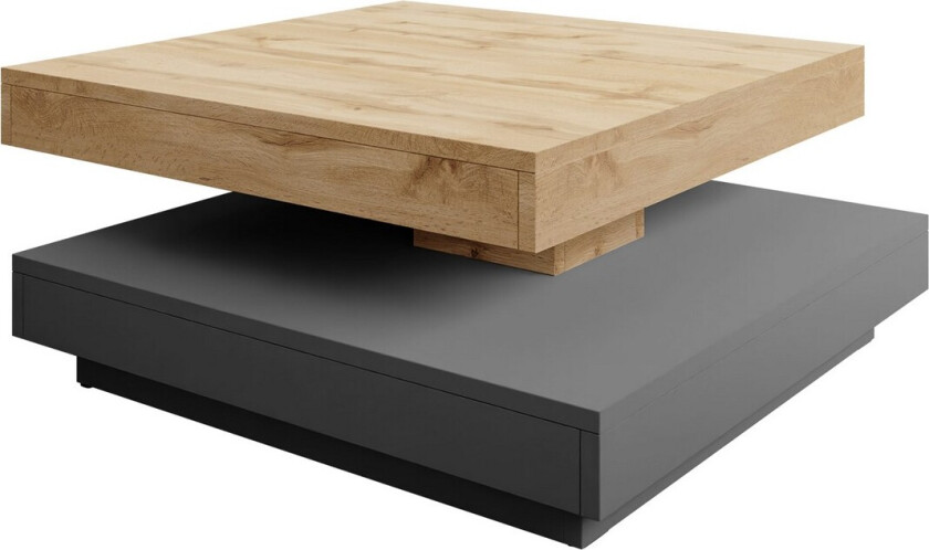 Nenani Sofabord 70 cm - Mørk grå/Beige