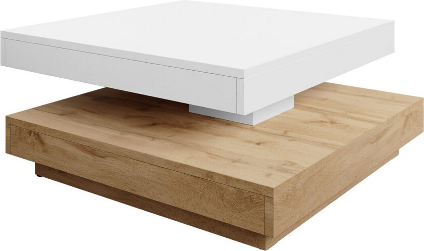 Nenani Sofabord 70 cm - Hvit/Beige