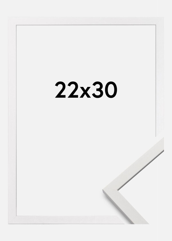 Ramme Edsbyn Akrylglass Hvit 22x30 Cm