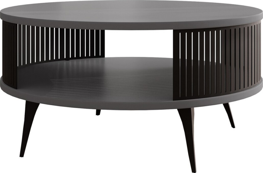 Galia Sofabord 75 cm - Svart/Lys grå