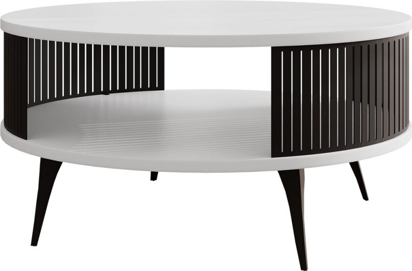 Galia Sofabord 75 cm - Svart/Hvit