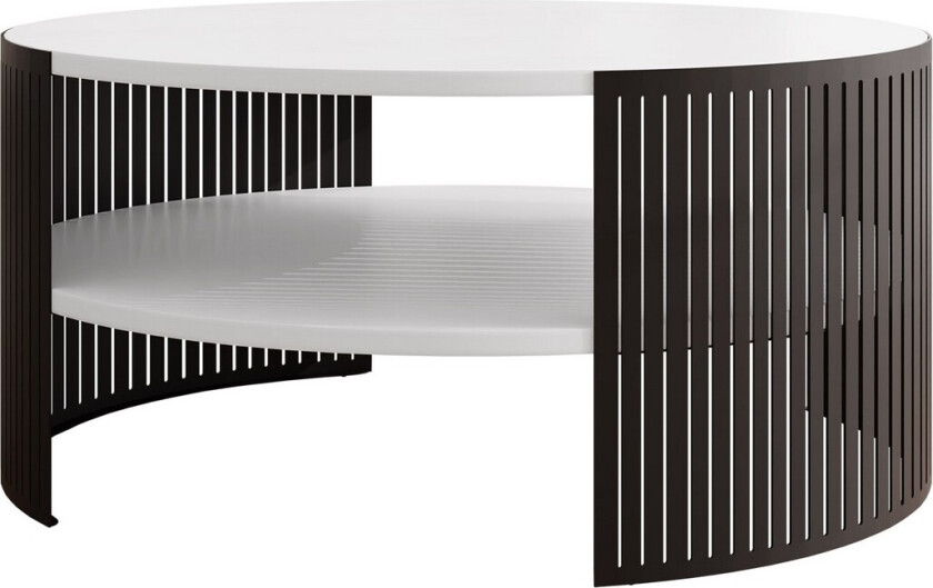 Friend Sofabord 75 cm - Svart/Hvit