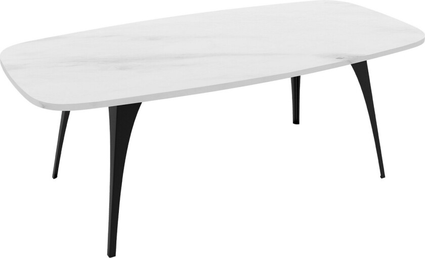 Elwyn Sofabord 120 cm - Svart/Hvit