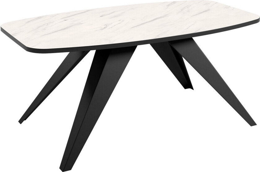 Hilts Sofabord 120 cm - Svart/Hvit