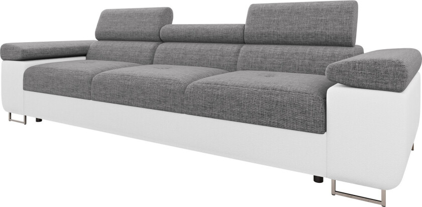 Gabina Sofa 3-seter - Hvit/Grå