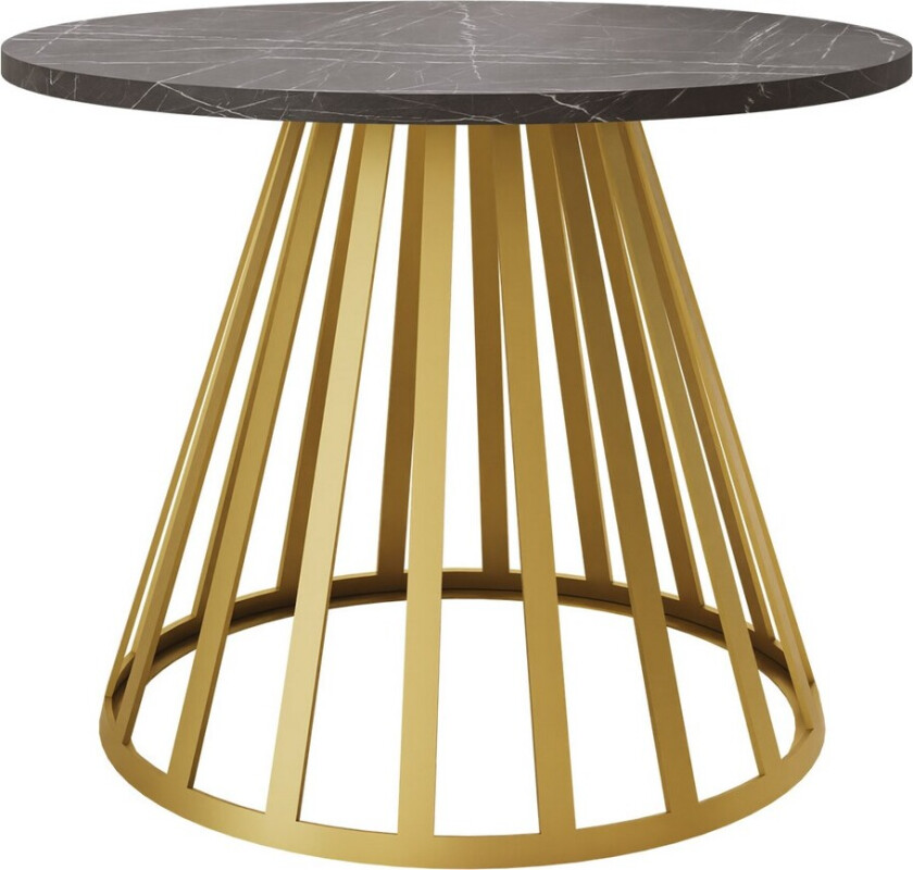 Frosty Sofabord 58 cm - Gull/Svart