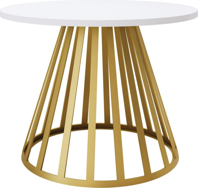 Frosty Sofabord 58 cm - Gull/Hvit