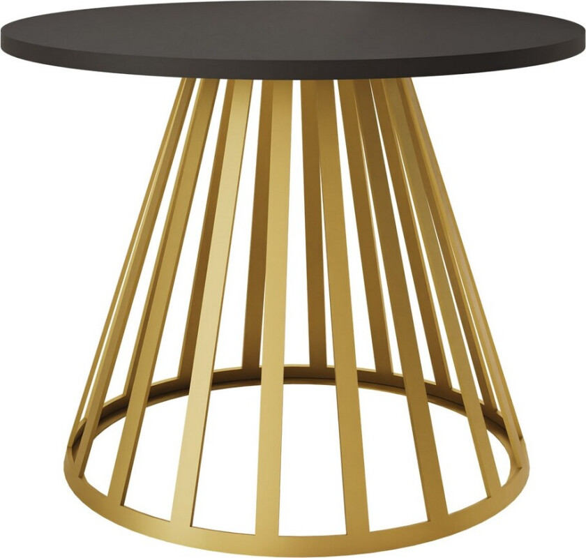 Frosty Sofabord 58 cm - Gull/Svart