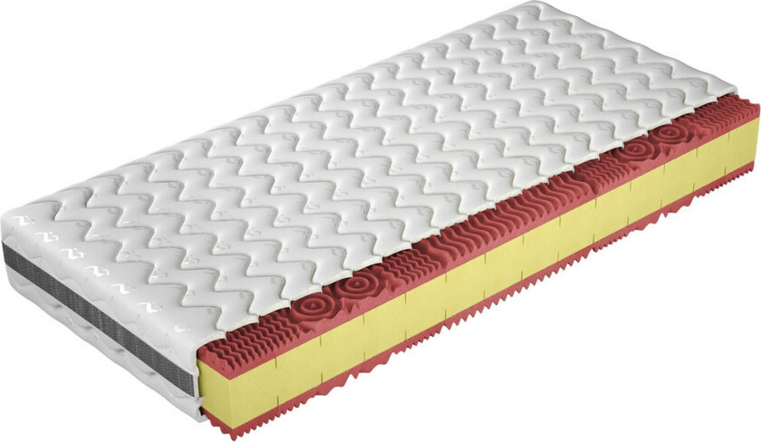 Hoefler Skummadrass 140x200 cm - Hvit