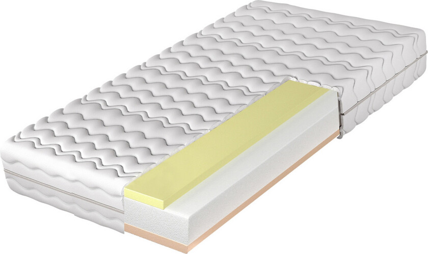 Fynlee Skummadrass 120x200 cm - Hvit