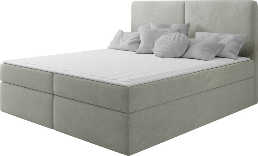 Garris Sengpakke Kontinentalseng 160x200 cm - Lys grå